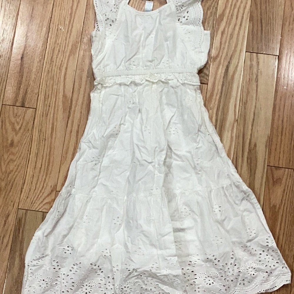 White Embroidered Dress